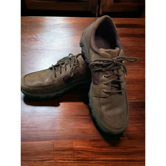 Rockport Men's Cold Springs Plus Lace to Toe Brown Leather Waterproof Size 13 - Picture 2 of 12